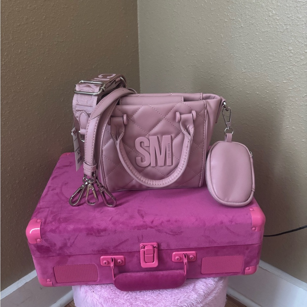 NEW Steve Madden BBABI Stone Crossbody Bag – Blush Pink (NWT)